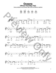 Oceans (Where Feet May Fail) Guitar and Fretted sheet music cover